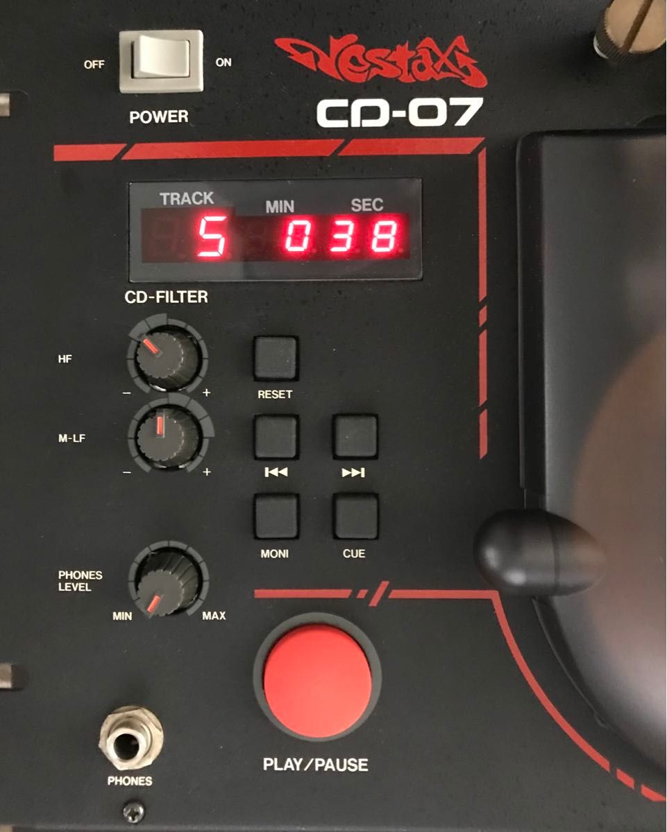 Vestax CD-07 CDJコントローラー 日本製 ベスタクス ヴィンテージ機器