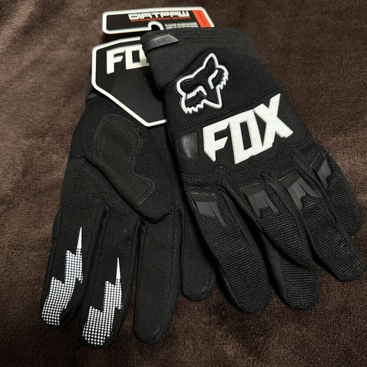 XL【最安値】白×黒FOX RACING フォックス グローブ手袋 バイク モトクロス オフロード MX 防護手袋 レーシング MTB春 夏 秋_画像1