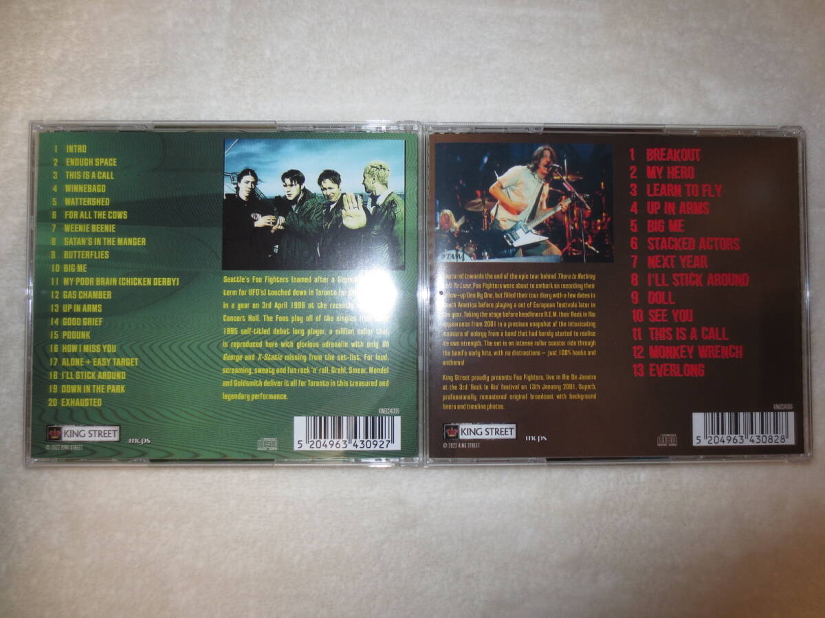 Foo Fighters [Live In Toronto 1996] と [Rock In Rio 2001] 国内盤美品送料込即決です。の画像3