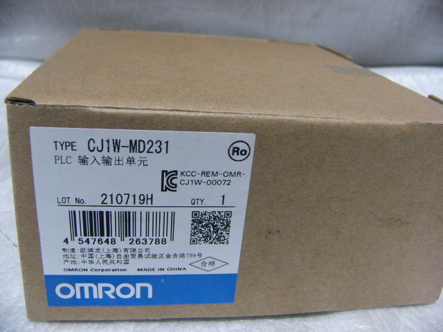 ★新品★ OMRON PLC CJ1W-MD231 DC入力/トランジスタ出力