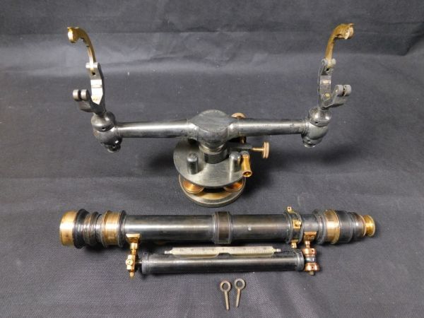 アンティーク W＆L.E.GURLEY TROY N.Y 測量機 経緯儀 トランシット レベル Antique Surveying instrument 明治 大正時代_画像6