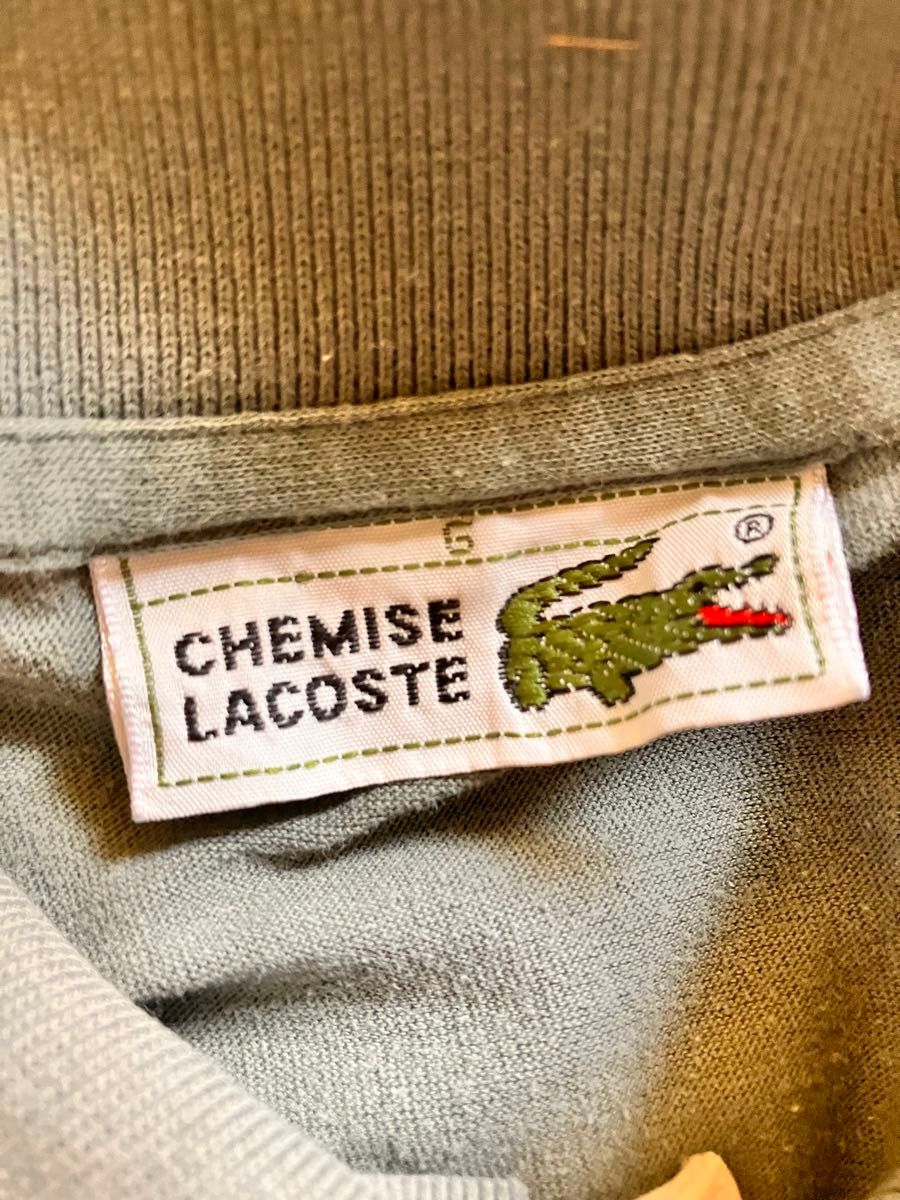 USA古着  LACOSTE フランス製 ヴィンテージ 半袖 ポロシャツ シングルステッチ