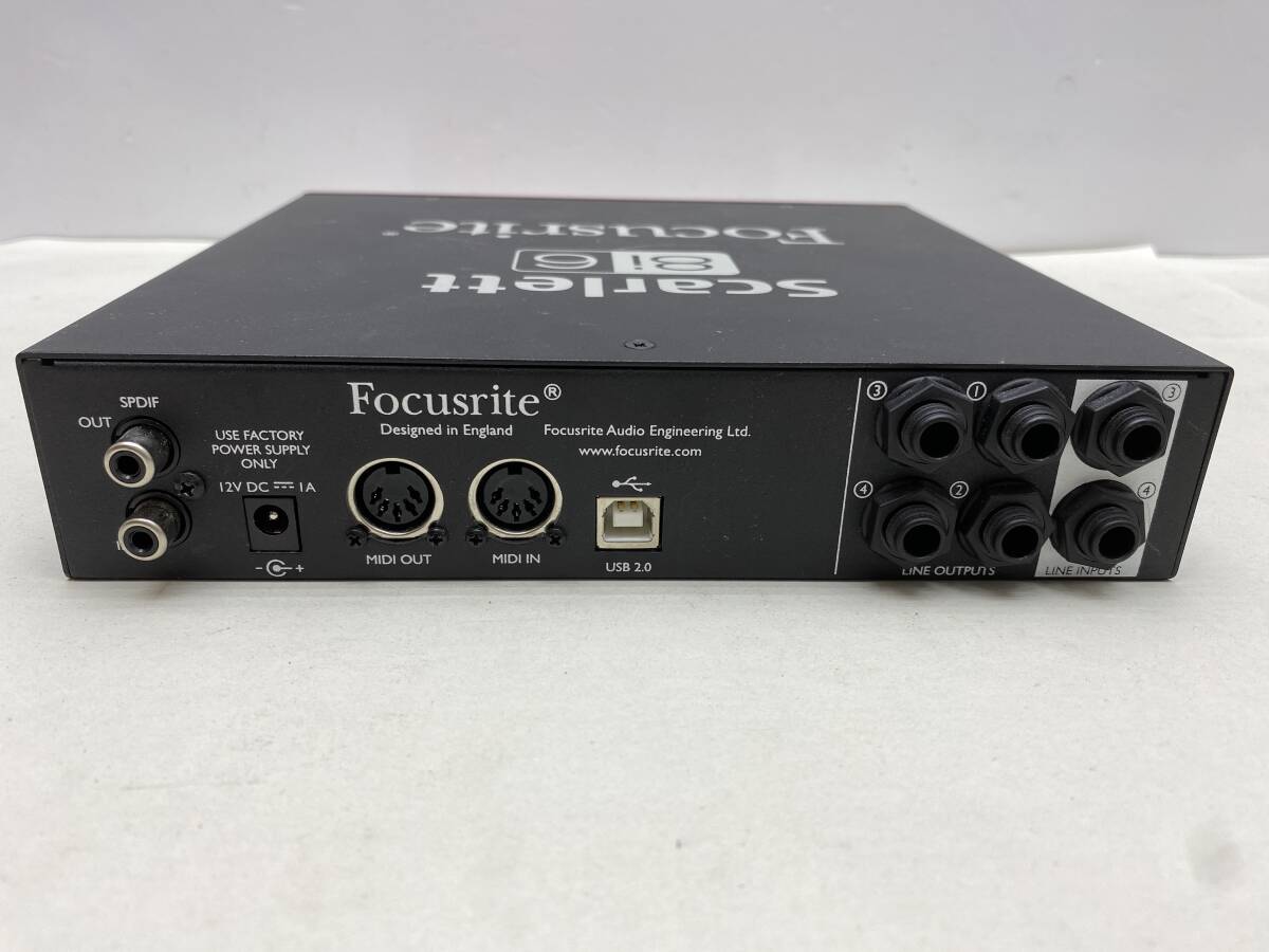 Focusrite Focus light Scarlett 8i6 audio interface * electrification junk 