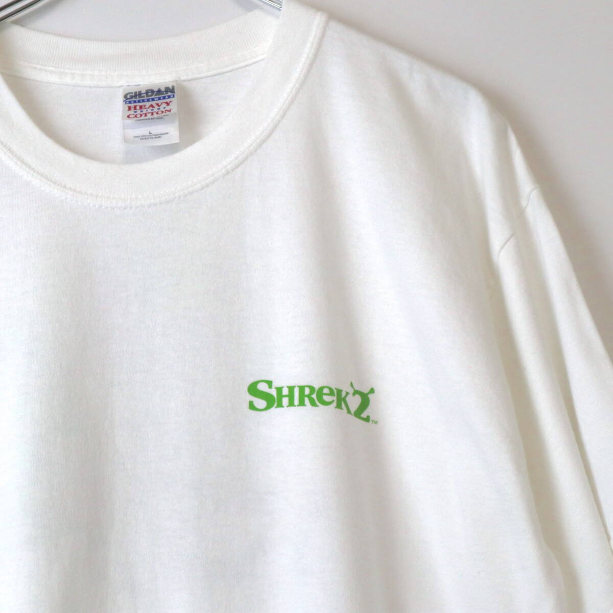 00s SHREK Tシャツ シュレック ギルダン アートT ムービーT フォトT キャラT バンT vintage ヴィンテージ アニメ コットン_画像2