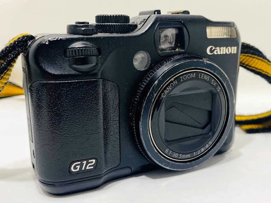 1円～ Canon キャノン PowerShot G12 コンパクトデジタルカメラ パワーショット 純正バッテリー互換充電器付きの画像2