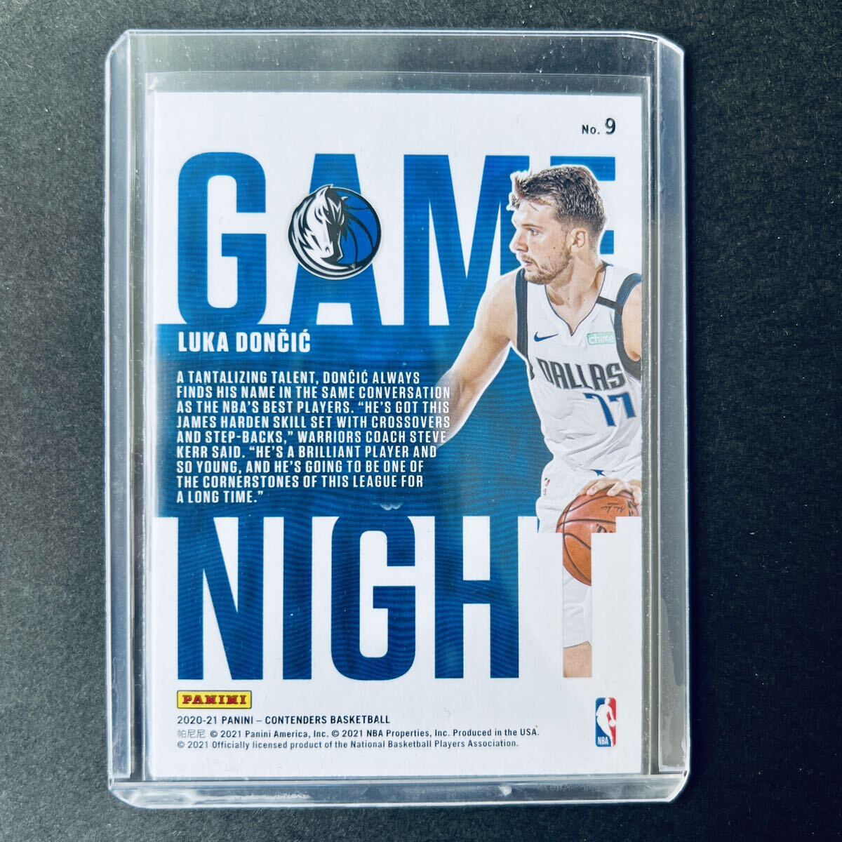 Panini NBAカード Luka Doncic 2020-21 contenders basketball GAME HIGH red parallel _画像2