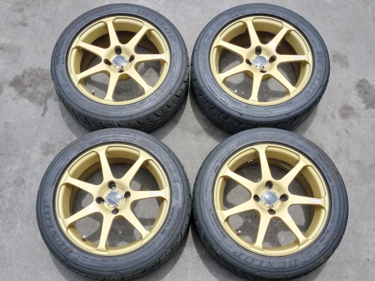 YOKOHAMA AVS MODEL7 15インチ 6.5J +35 PCD100 4H DIREZZA Z3 4本 ヨコハマ AVS モデル7_画像1