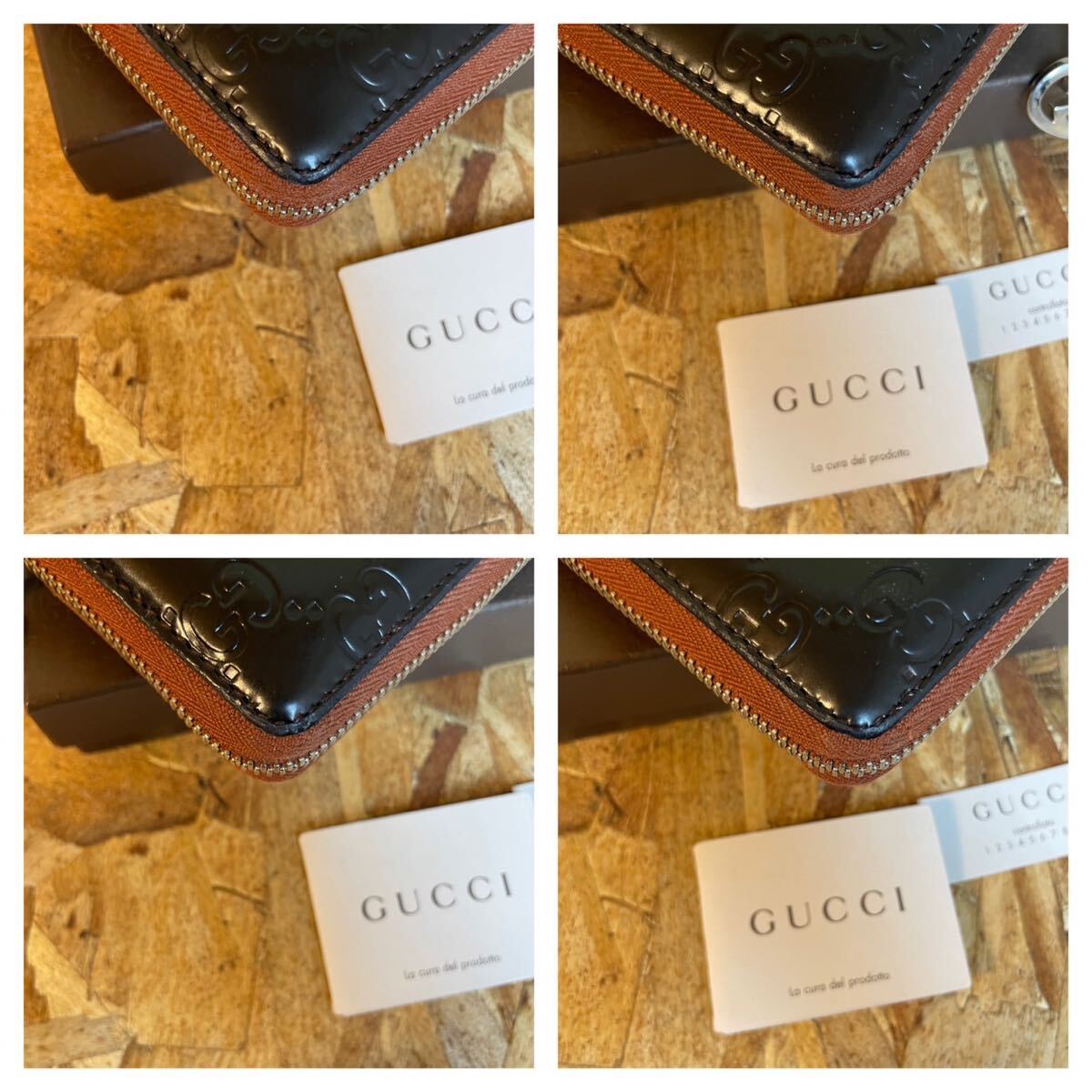 1円【美品】 GUCCI グッチ マーモント GG ウォレット メンズ レディース 財布 インターロッキング ロングウォレット　GGスプリーム シマ _画像7