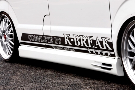 「K-BREAK/ATHLETE」エブリイ ワゴン(DA64W)丸フォグ車用ハーフエアロ３点セット(LEDリフレクター付き)_画像5