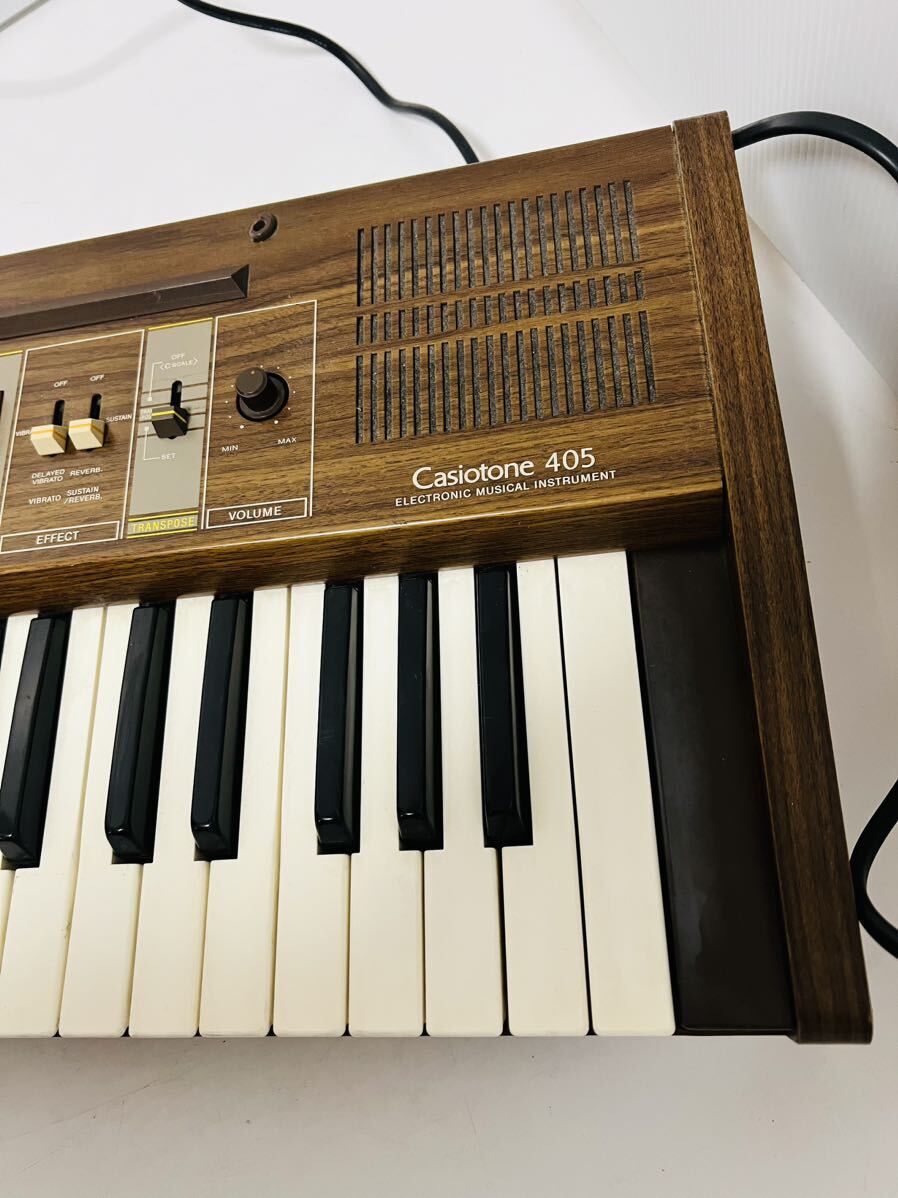 希少な木目・ヴィンテージ】 CASIO カシオ Casiotone405 カシオ 希少な木目・ヴィンテージ】 CASIO カシオ Casiotone405 カシオ