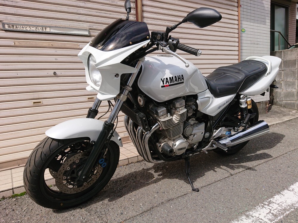 XJR1300 RP03J 純正ブルーイッシュホワイトカクテル 車検付 ライトカスタム実動現状 FRタイヤ2022年製造品 カスタムベースにも 検CB/ZRX _画像5