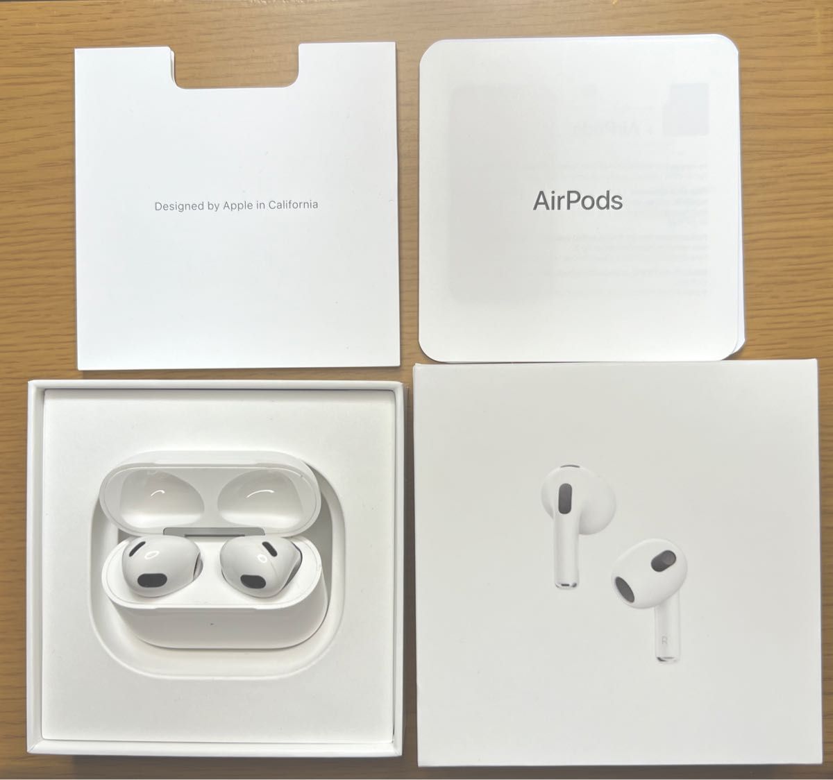 AirPods 第3世代 MME73J/A MPNY3J/A 充電ケースと右耳と左耳のみ