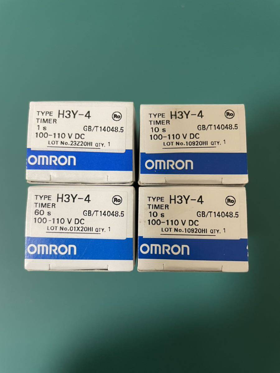 OMRON (オムロン) ソリッドステート・タイマ H3Y-4 DC100-110V 1sec.10sec.60sec ４個_画像1