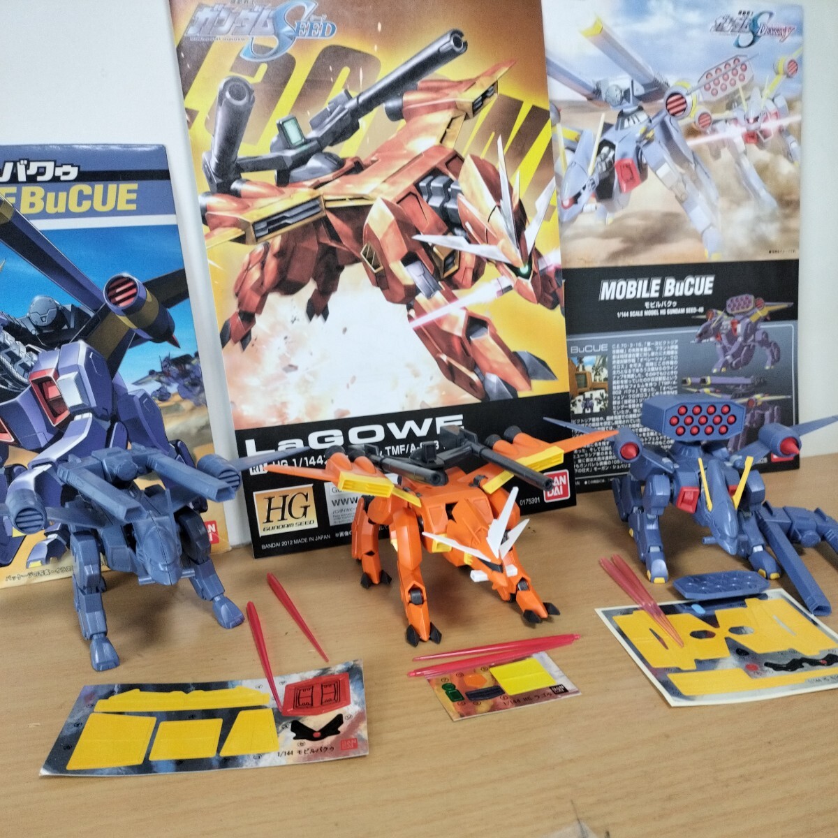 HG 1/144 バクゥ ラゴゥ ガンダム 完成品 SEED destiny バルドフェルド フィギュア ガンプラ ジャンク ガイアガンダム 可変機 フリーダム_迫力の武装、特徴的な機体