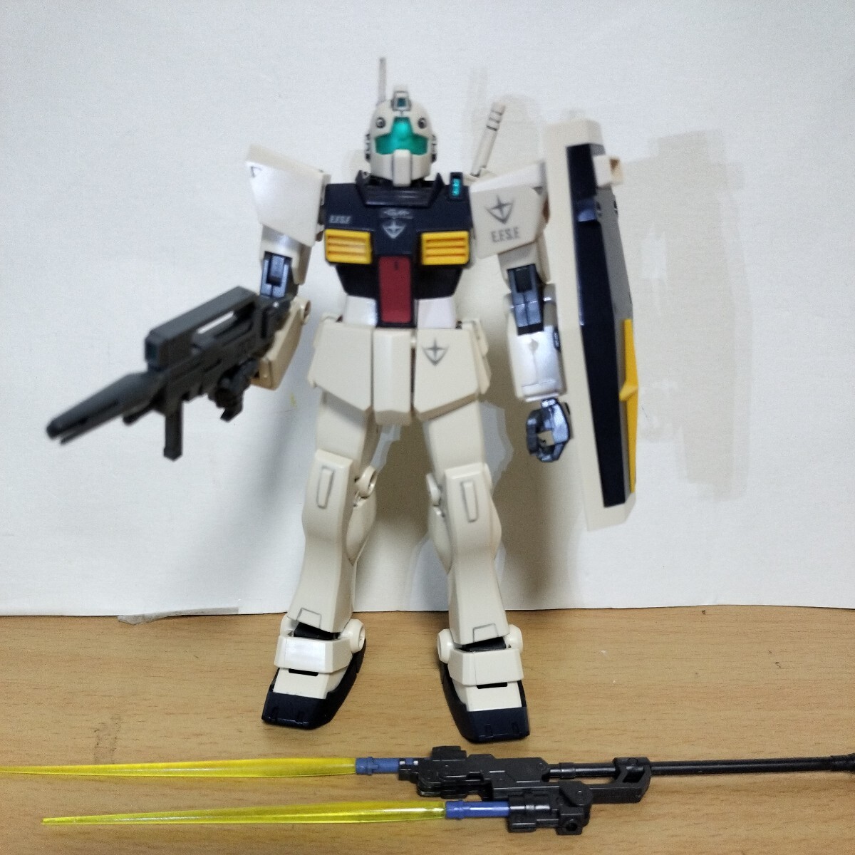 HGUC 1/144 プレバン 限定 デザートカラー ジムⅡ 塗装 完成品 セミストライカー ガンダム UC ユニコーン フィギュア ジャンク ガンプラ HG