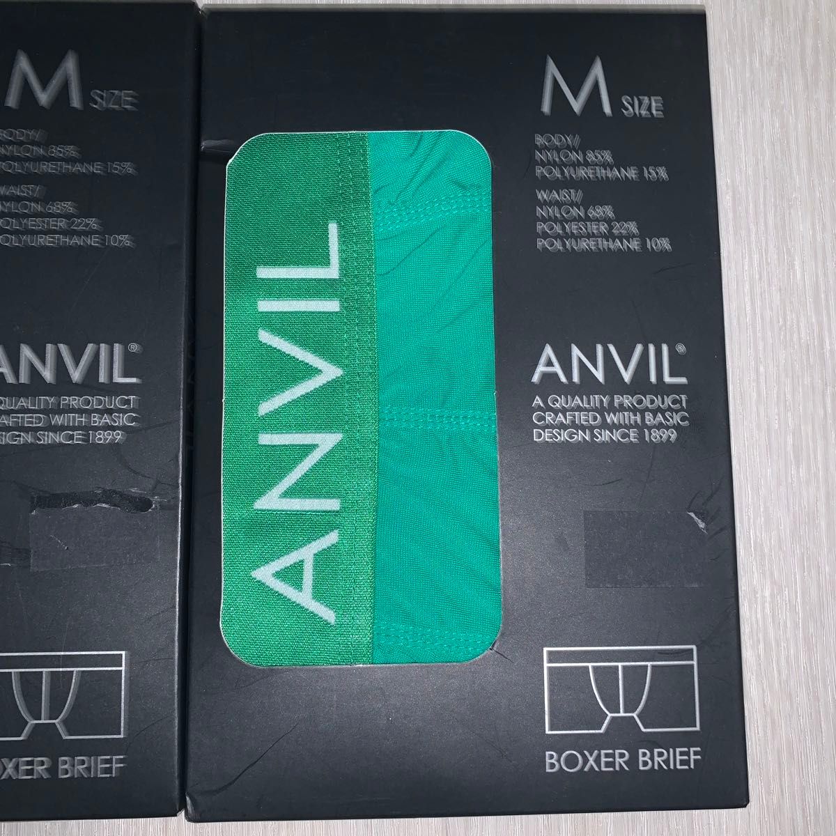 ANVIL ナイロンさらさら素材ボクサーブリーフ ボクサーパンツ　Mサイズ 2枚セット　