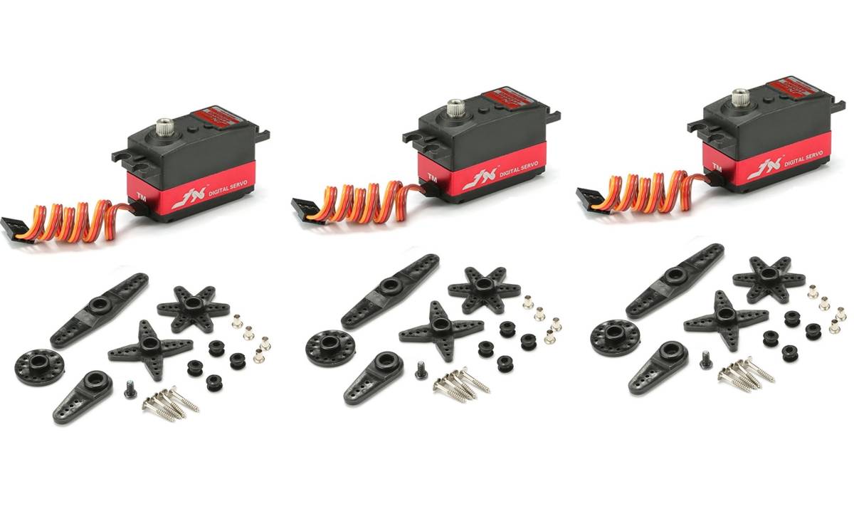 ☆ JX PDI-4409MG フルメタルギア デジタル ロープロ サーボ (3個セット) 新ロッド 9.2kg / 0.11sec / 44g　1/10 R/Cカーに