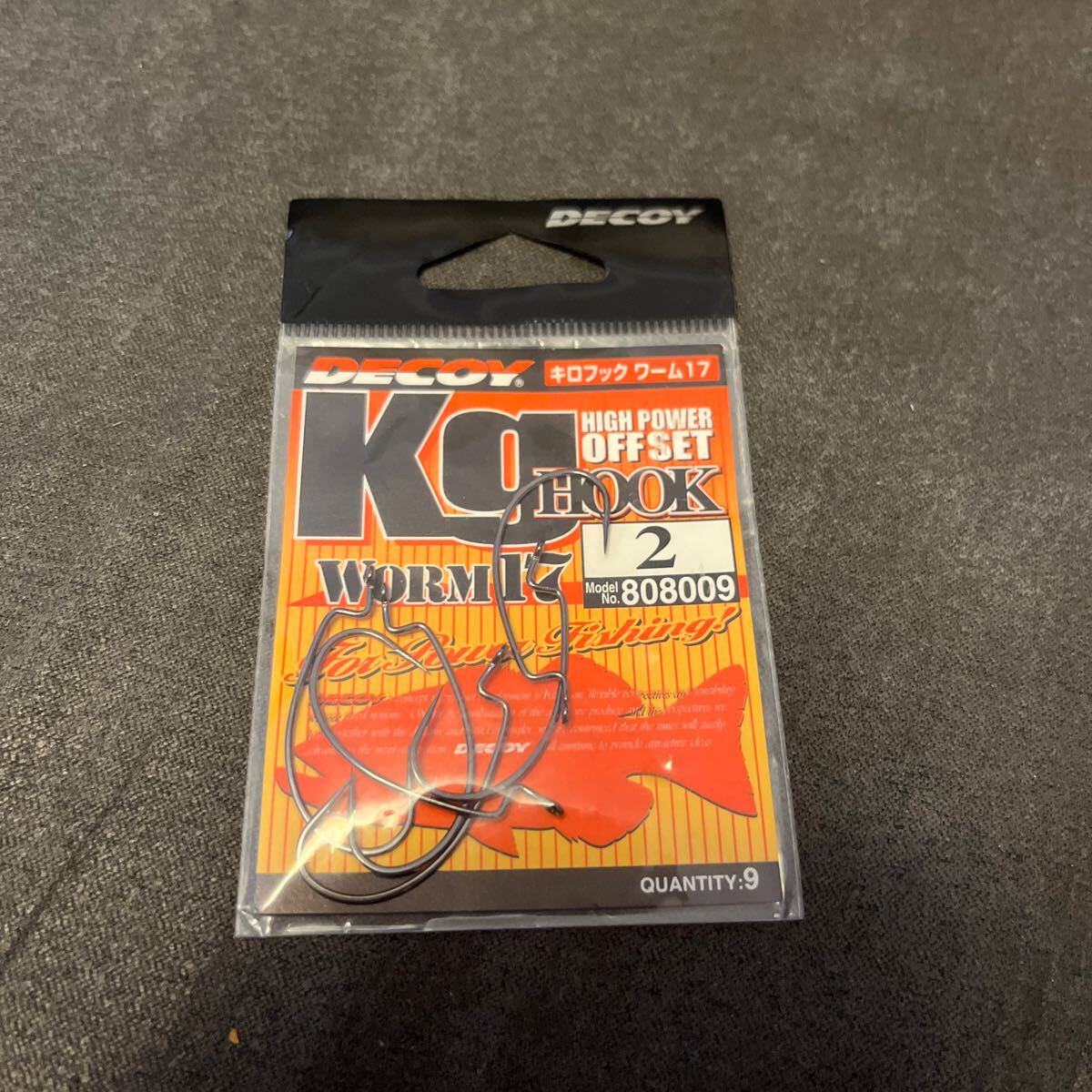 送料84円 デコイ キロフック ワーム17 2 DECOY WORM17 オフセットフック KG HOOK フィネス オフセット 6本の画像1