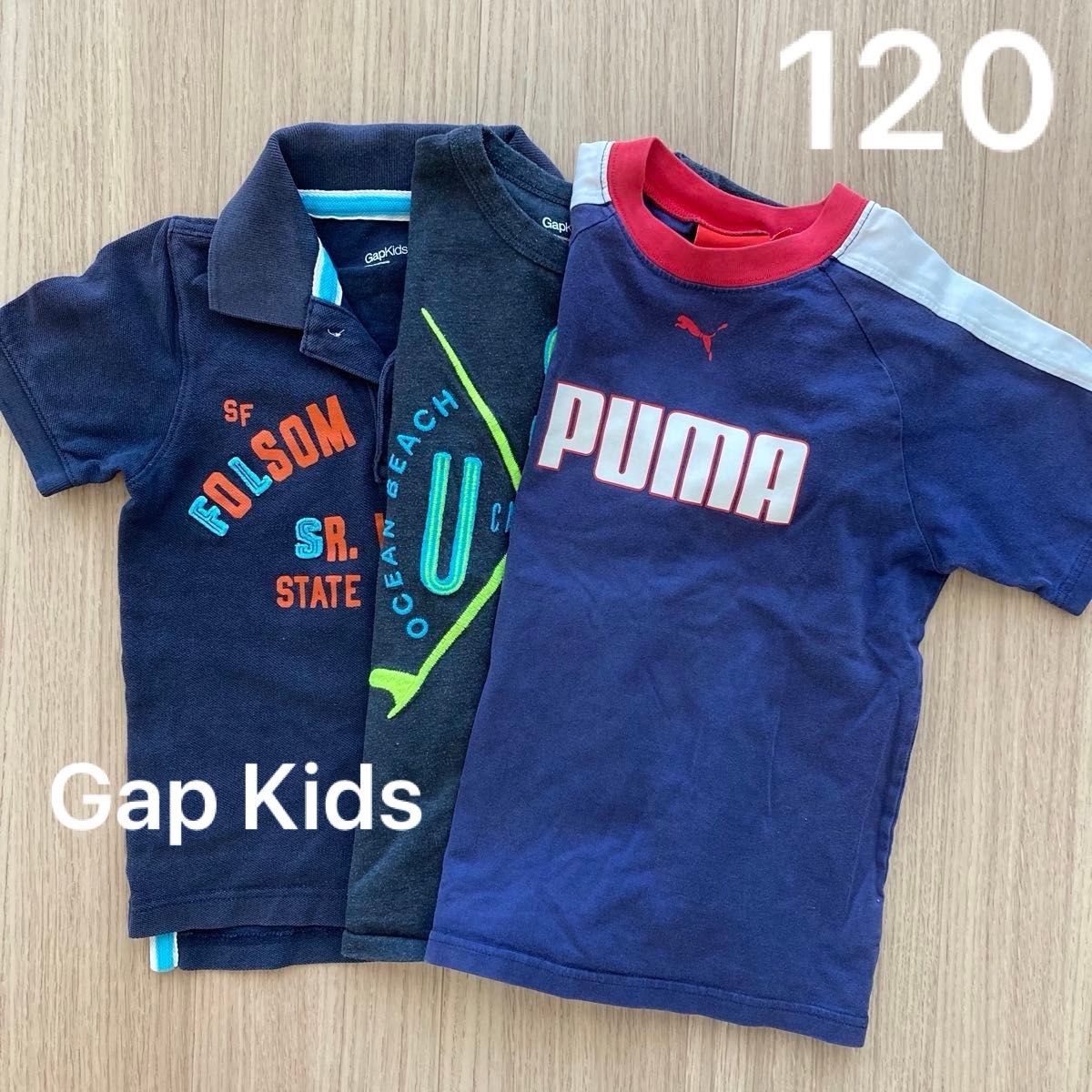 男の子 120 GAP PUMA 半袖 Tシャツ ポロシャツ プーマ まとめ売り セット売り キッズ 春 夏 