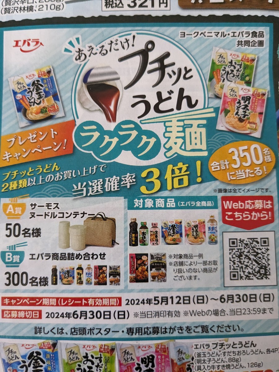 レシート懸賞応募、サーモスヌードルコンテナー、エバラ商品詰合せが当たる！締切6月30日、スーパー共同企画_画像3