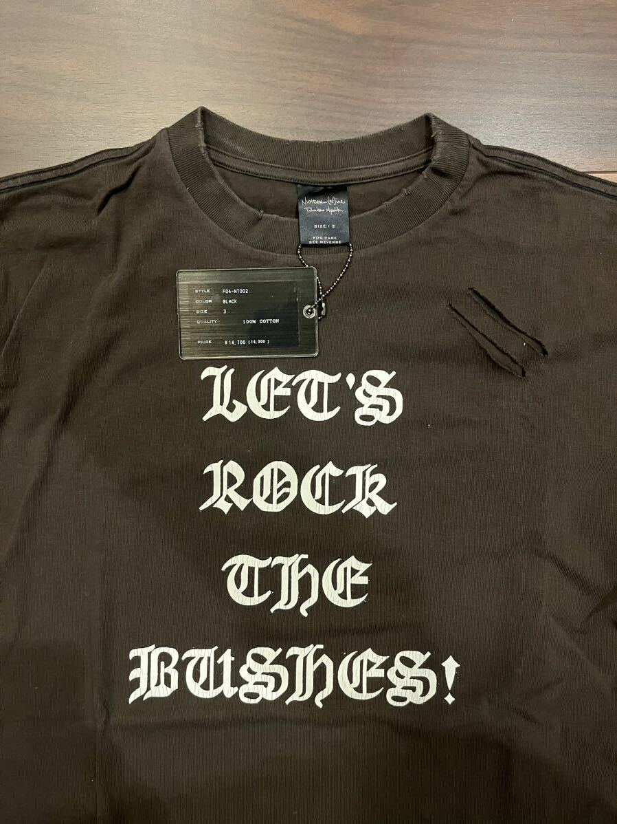 新品未使用タグ付 サイズ3 ナンバーナイン ギブ期 反戦Tシャツ 新品未使用タグ付 サイズ3 ナンバーナイン ギブ期 反戦Tシャツ