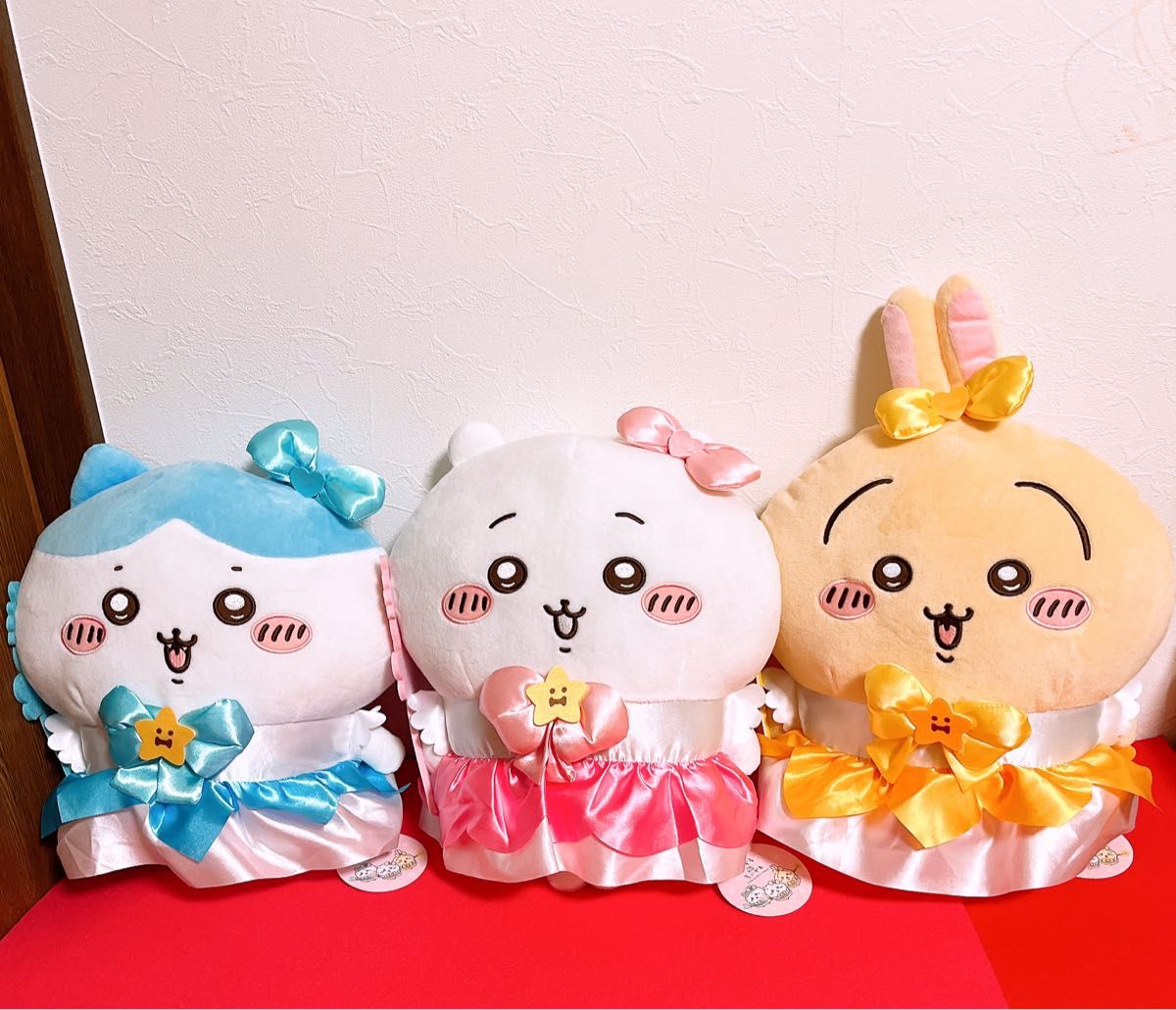 新品タグ付き！まじかるちいかわBIGぬいぐるみ3種コンプリート☆ハチワレ うさぎ