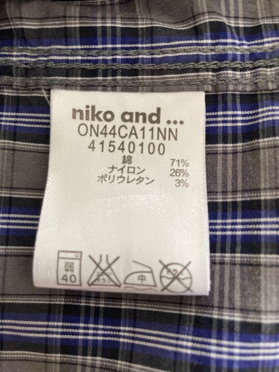 niko and… 長袖チェックシャツ サイズ3