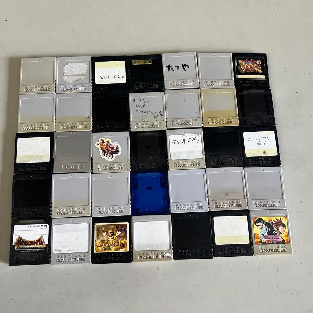 ゲームキューブ メモリーカード 35本まとめ 動作未確認の画像1