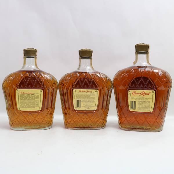 【3本セット】Crown Royal（クラウン ローヤル）各種（1980 40％ 1000ml 等）O24D230107の画像4