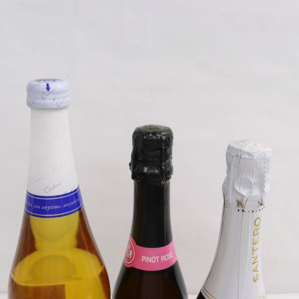【3本セット】スパークリング ワイン各種（サンテロ 天使のアスティ ハーフボトル 7.5％ 375ml 等）O24D230160の画像4