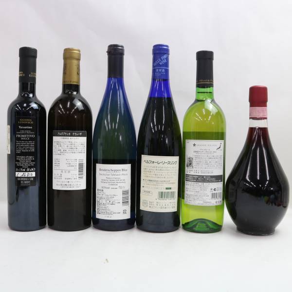 【6本セット】ワイン各種（サッポロ グランポレール 北海道ケルナー 辛口 白 2011 12％ 720ml 等）S24D260029の画像5