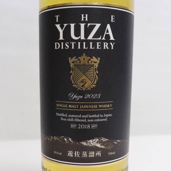 1円~遊佐蒸溜所 YUZA シングルモルト 2023 51％ 700ml G24E070008_画像2