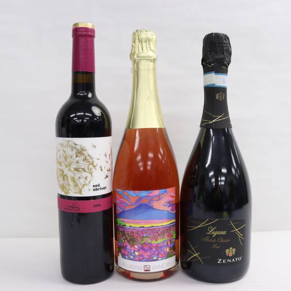 【3本セット】ワイン各種（富士山ワイナリー サクヤ 13％ 750ml 等）G24E040028の画像1