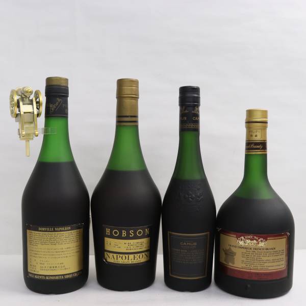 [4 pcs set ] brandy all sorts ( Camus Napoleon extra Old half bottle 40% 350ml etc. )X24E070360