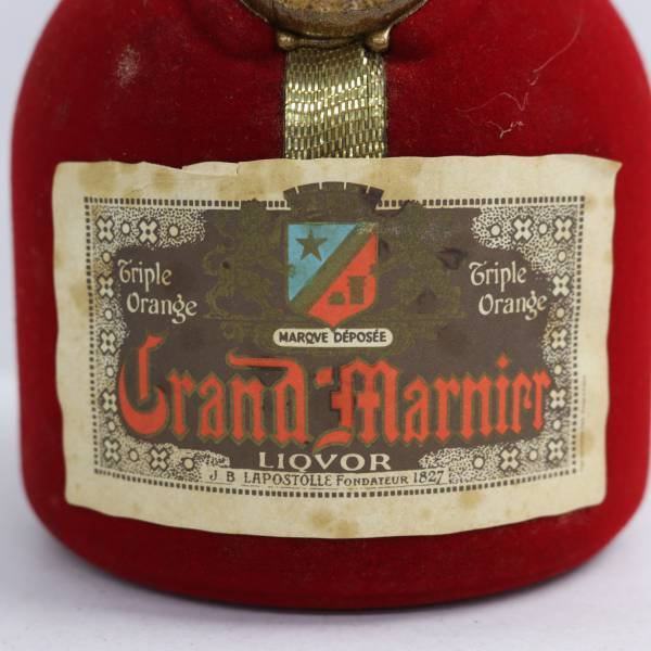 GRAND MARNIER（グラン マルニエ）キュヴェ スペシャル トリプル オレンジ ベロアボトル 40％ 700ml（重量1362g）X24E090014_画像2