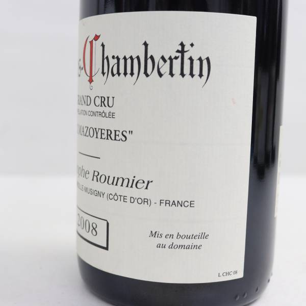 Christophe Roumier（クリストフ ルーミエ）シャルム シャンベルタン グランクリュ オー マゾワイエール 2008 13.5％ 750ml S24E070060_画像7