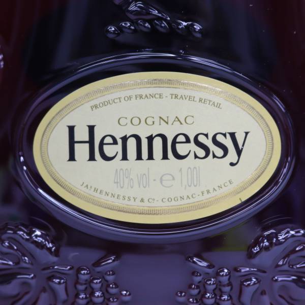 Hennessy（ヘネシー）XO 黒キャップ クリアボトル 40％ 1000ml D24E110001_画像2