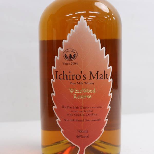 1円~Ichiros Malt（イチローズモルト）ピュアモルト WWR ワインウッドリザーブ 46％ 700ml T24E140016_画像2