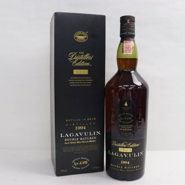 LAGAVULIN（ラガヴーリン）ザ ディスティラーズ エディション ダブルマチュアード 16年 1994-2010 43％ 1000ml J24E110001_画像1