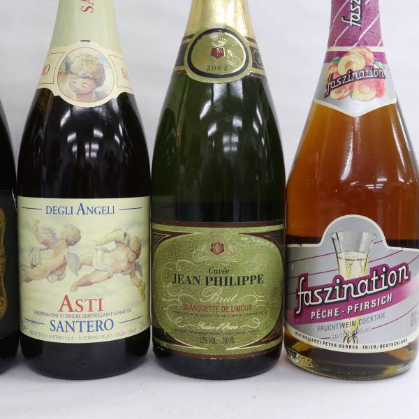 [6 pcs set ] Sparkling wine all sorts ( man z wine yeast. foam ..11% 720ml etc. )S24E070048