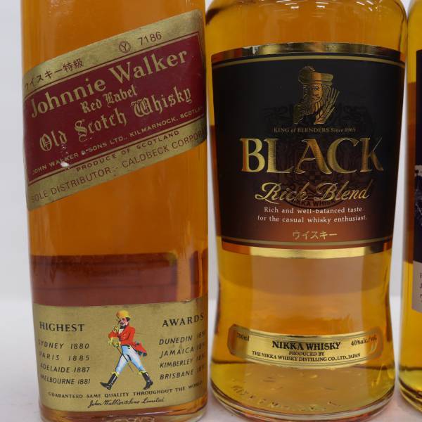 [3 pcs set ] whisky all sorts (nika black nika Ricci Blend 40% 700ml etc. )S24E130097