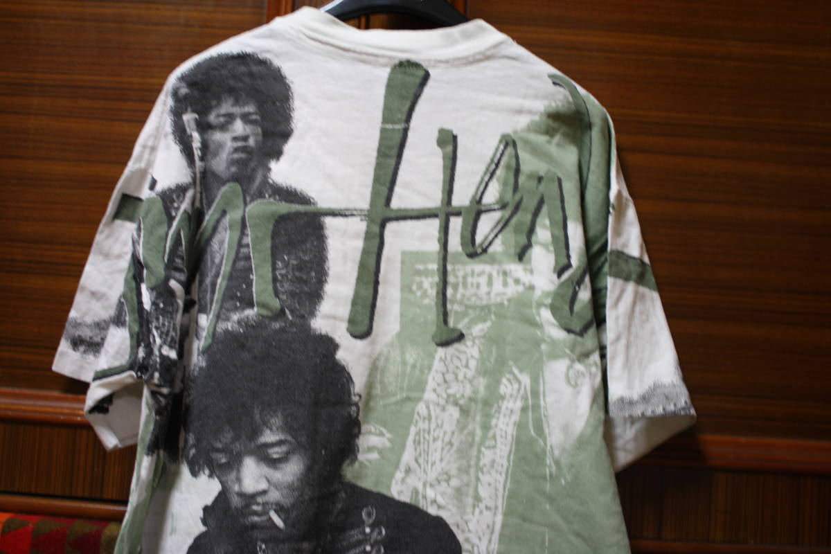  rare total pattern 90 period the first head 90s Vintage USA Jimi Hendrixjimihen band T-shirt # # #niruva-na Metallica re Chile gun z