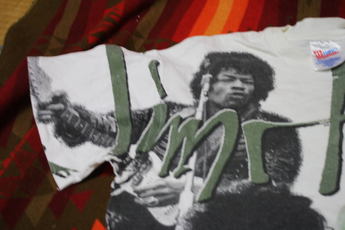 rare total pattern 90 period the first head 90s Vintage USA Jimi Hendrixjimihen band T-shirt # # #niruva-na Metallica re Chile gun z