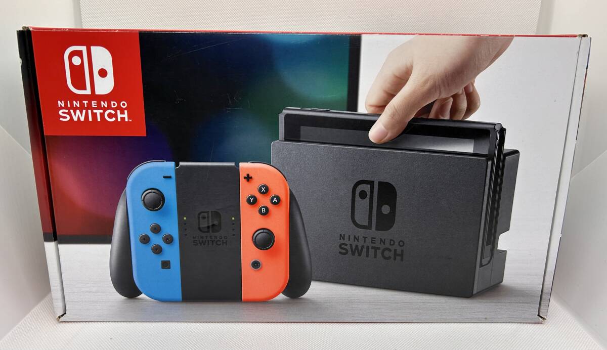 送料無料　未対策機　USED品　 Nintendo Switch スイッチ　ネオンブルー　ネオンレッド ②_画像1