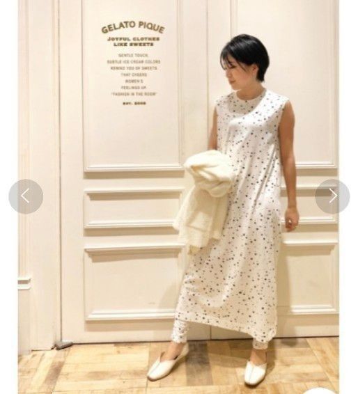 すぐ届く☆gelato pique ルームウェア ワンピース レギンス ジェラートピケ gelatopique ストーン柄 ドット ワンピース