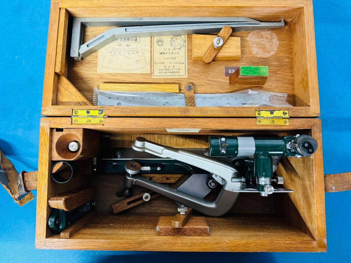 希少品 昭和レトロ TAMURA田村式 アリダード 角度計 測量機 希少品 昭和レトロ TAMURA田村式 アリダード 角度計 測量機