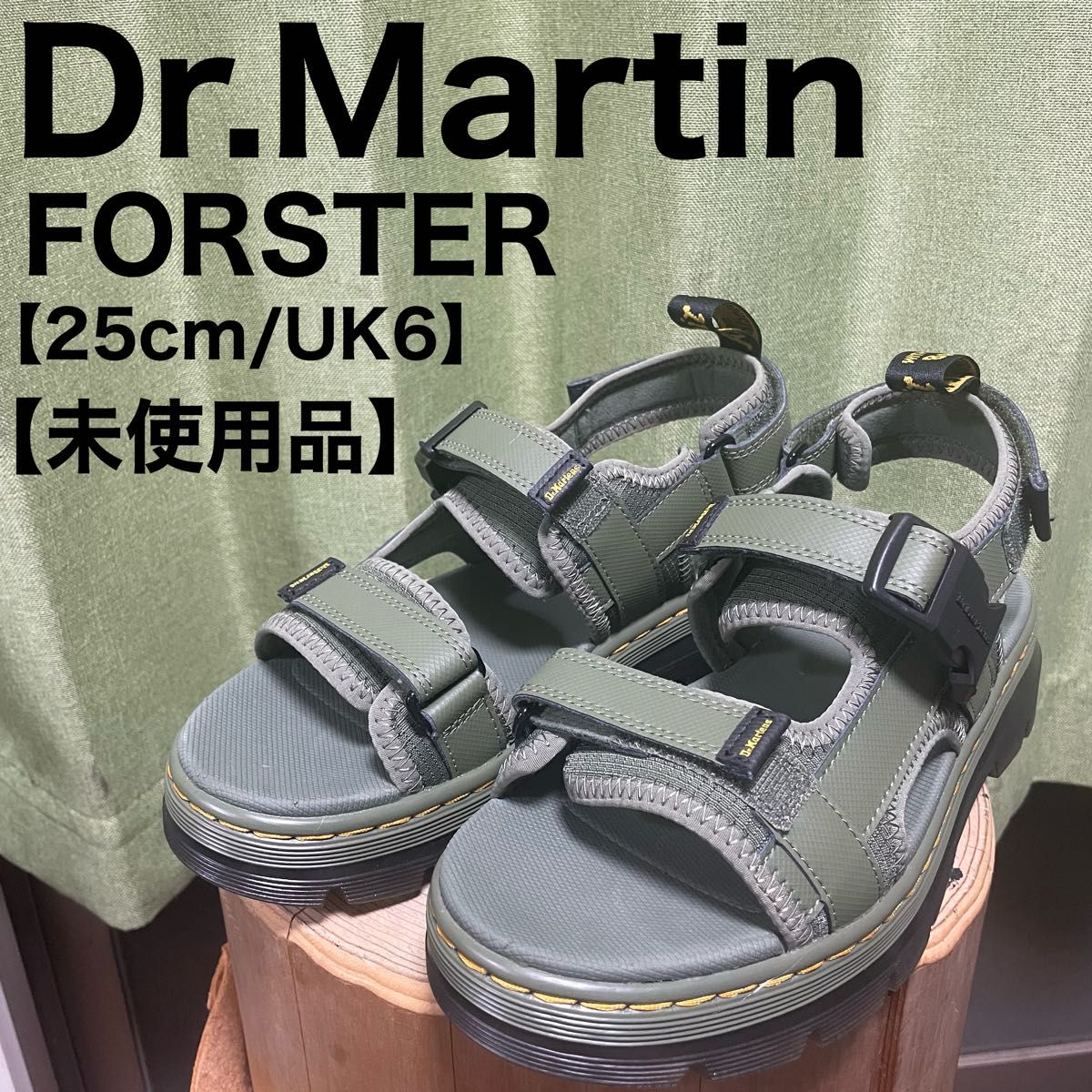 Dr.Martin ドクターマーチン サンダル FORSTER カーキ　　グリーン