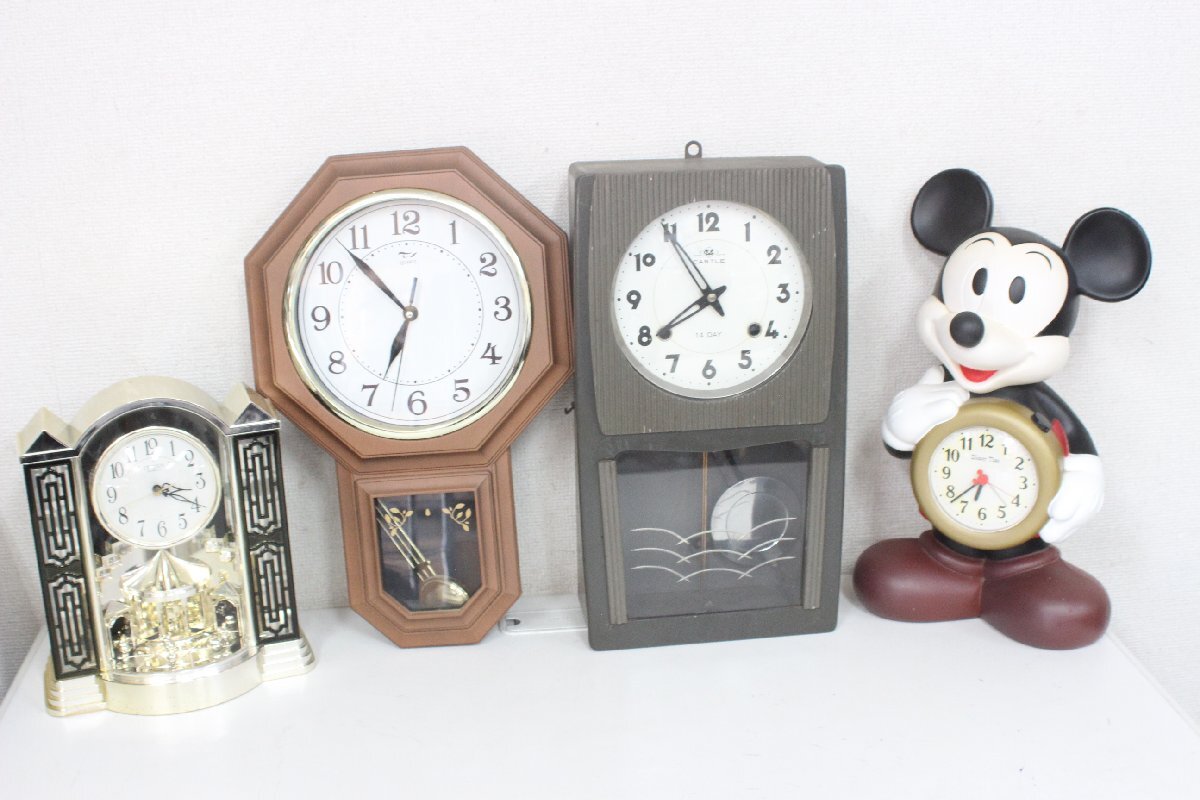 ■TRADE MARK Disney Time FD411A他 目覚まし 柱時計 等 まとめて_画像1