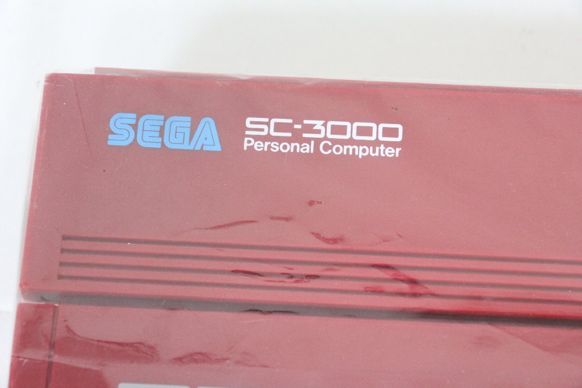 0 не использовался прекрасный товар SEGA персональный компьютер -SC-3000 корпус красный подлинная вещь Showa 