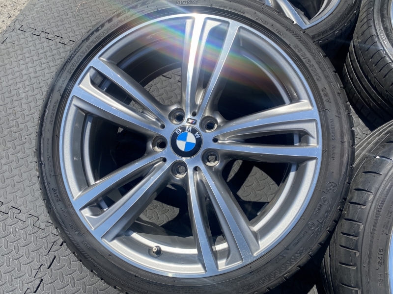 BMW Mスポーツ Mスポ 4シリーズ オプション 純正 綺麗 PCD120 8J+36 8.5J+47 F30 F31 F32 F33 F36 E90 E91 E92 アルミ ブリヂストン RFT_画像5